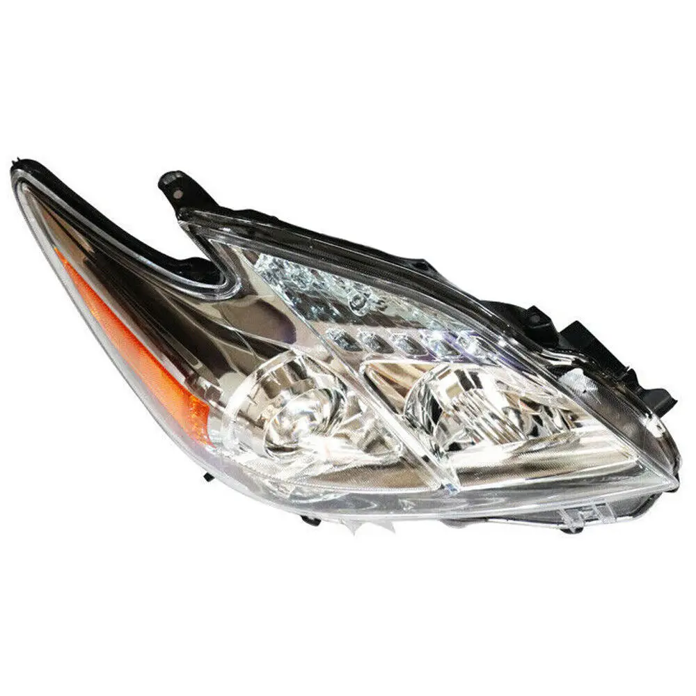 Right Side Car Headlight, Halogen Headlight Assembly, Passenger Side Headlamp Fit for 2010-2011 Toyota Prius, RH Car Accessories