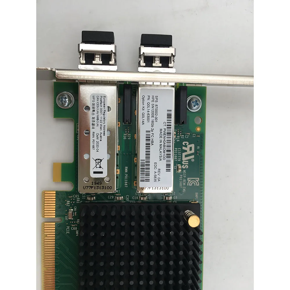 For HPE 870002-001 A-5835 Q0L14A SN1200E 16Gb 2P FC HBA Card