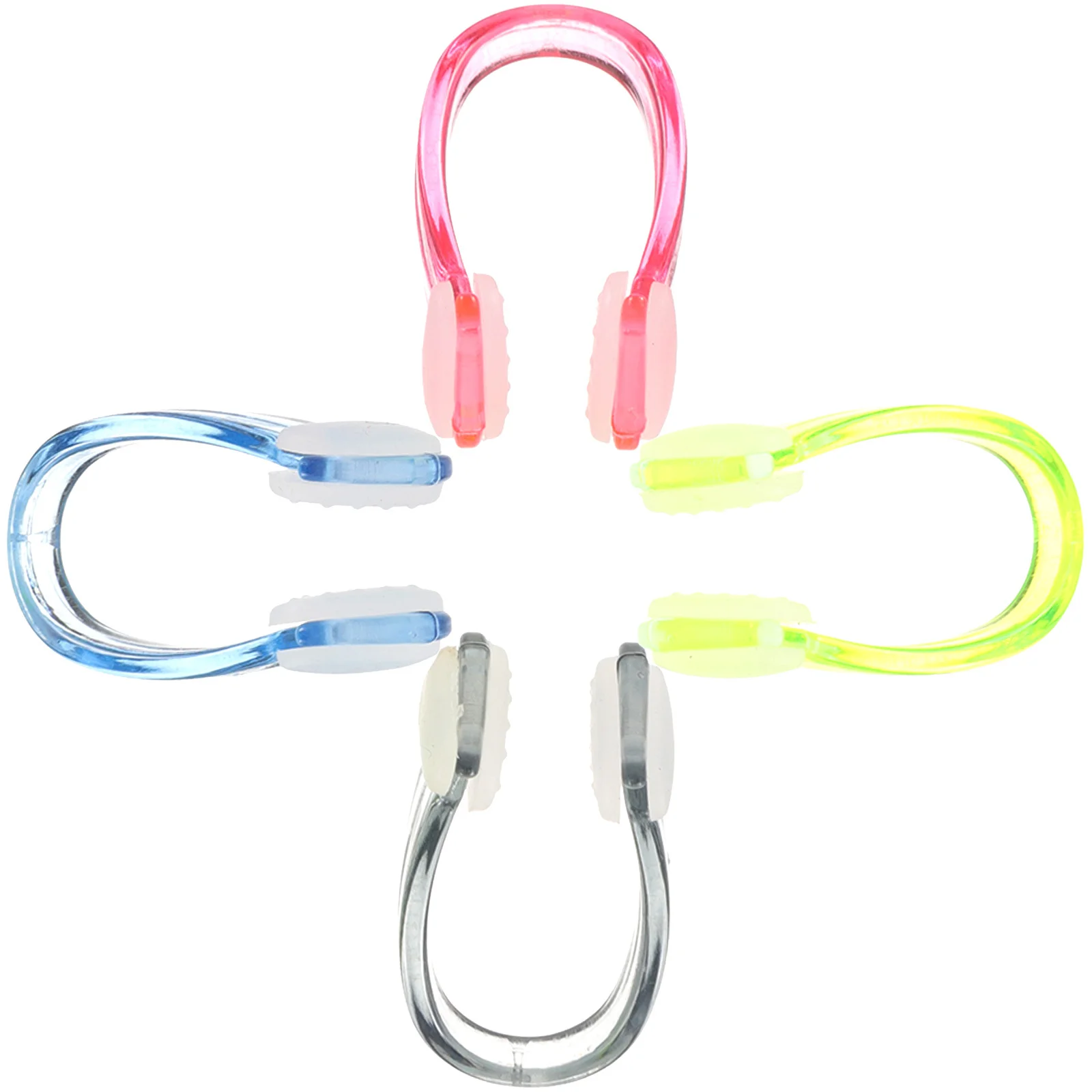 

4pcs Universal Swimming Plug Silicone Small Nose Clip For Adults Diving Swim Training Lightweight Portable Ergonomic Design
