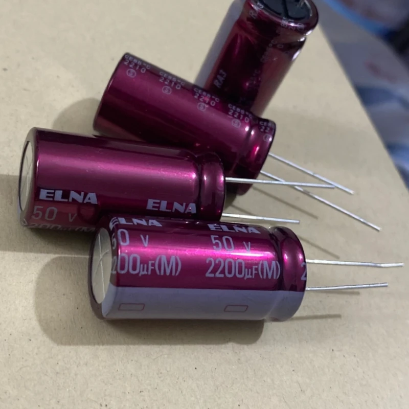 Genuine ELNA 50V2200uF RA3 Series 16x31.5mm Audio Capacitor 50V222MJ7 Purple Robe High-quality Audio Electrolytic Capacitors