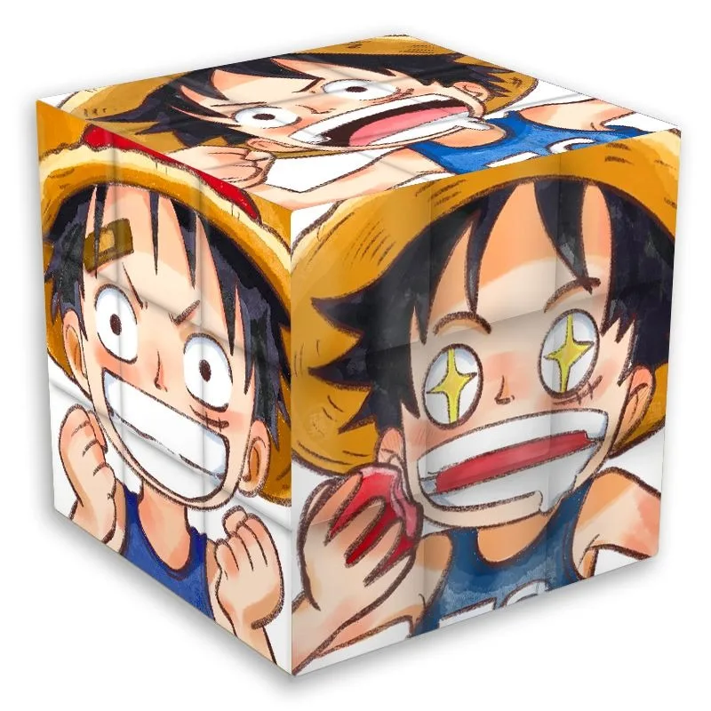 One Piece Luffy Third-Level Rubik's Cube Creative High-Value Anime Cartoon Print Student Puzzle Stress-Relief Toy Birthday Gift