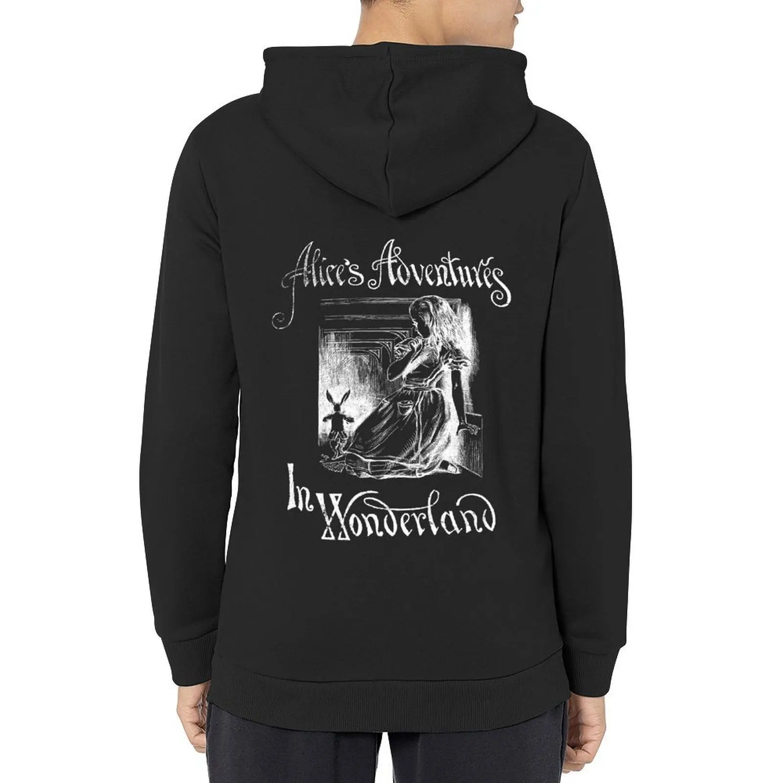 

Alice's Adventures in Wonderland T-Shirt, literature, books, vintage Hoodie male clothes japanese hoodie