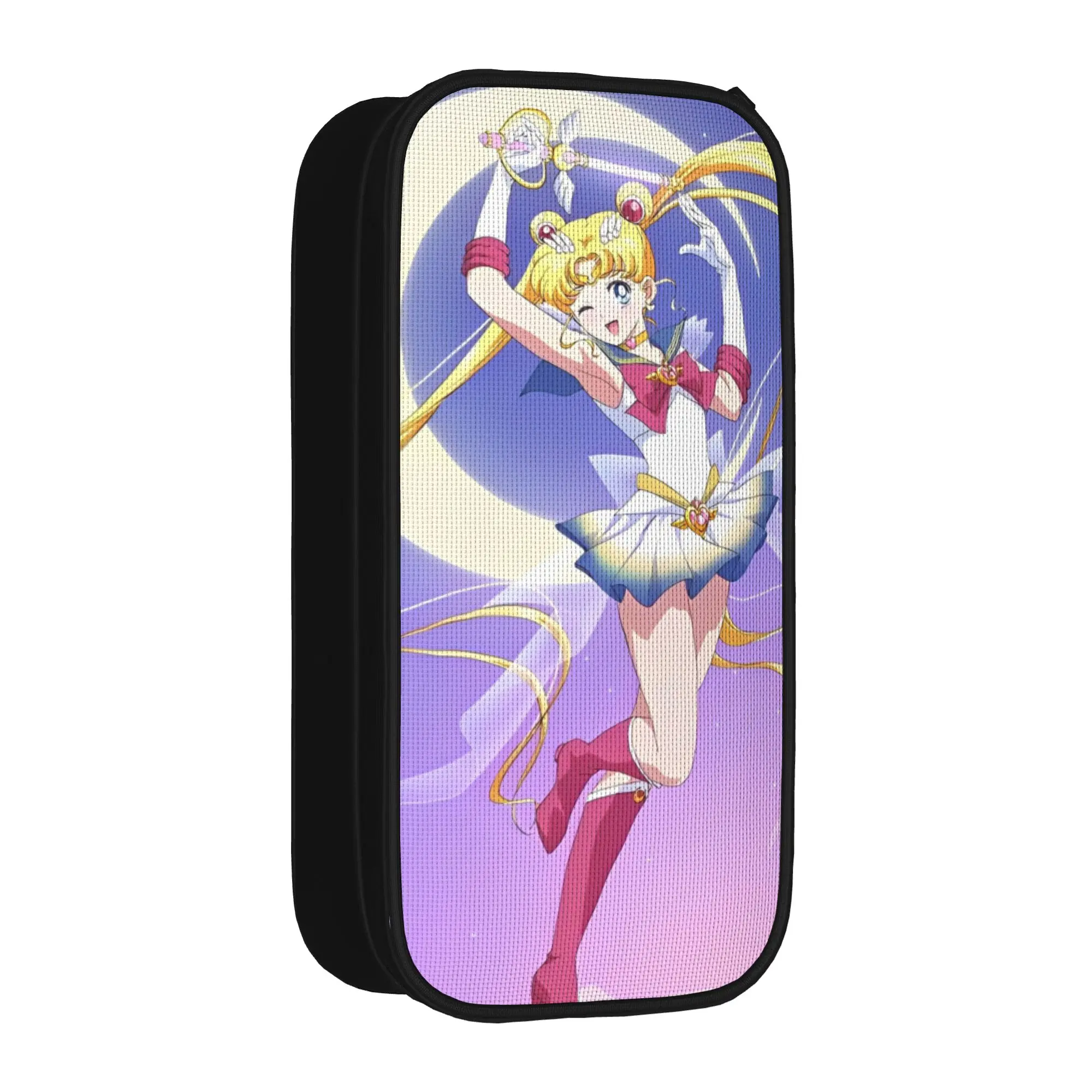 

Anime Sailors Moons Girl Pencil Cases Fun Cartoon Pen Box Bags Student Large Storage Students School Cosmetic Pencilcases