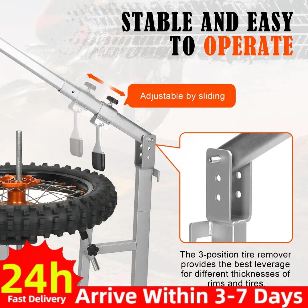 

Portable Hand Bead Breaker Mounting Tool Fits for 16in-21in Wheels Manual Hand Car Tire Spreader for Home Garage Small Auto Shop