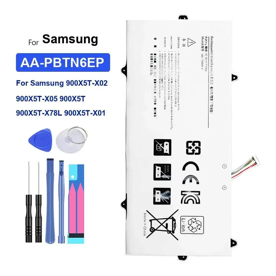 

Аккумулятор для ноутбука AA-PBTN6EP большой емкости 6522 мАч для Samsung 900X5T-X02 900X5T-X05 900X5T 900X5T-X78L 900X5T-X01 Высокоэффективный