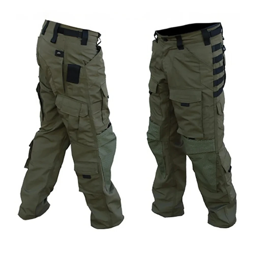 Pantaloni tattici militari Pantaloni cargo da uomo Pantaloni casual impermeabili da esterno Caccia Escursionismo Abbigliamento da lavoro multitasche resistente all'usura