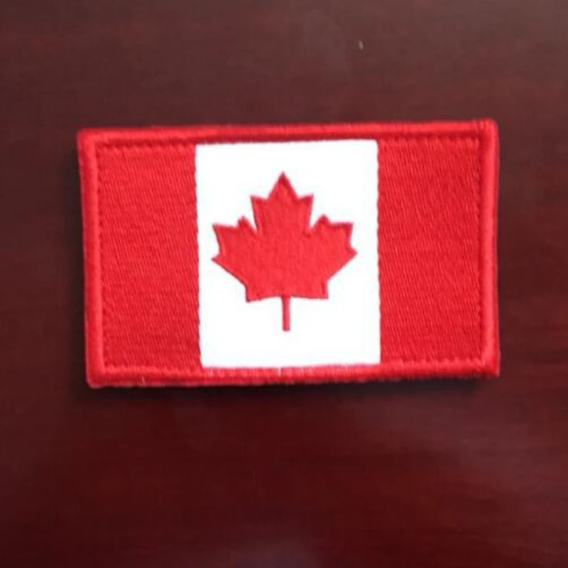 Toppe bandiera del Canada sui vestiti toppe per abbigliamento Patch tattica articoli militari distintivi sul distintivo del ricamo dello zaino