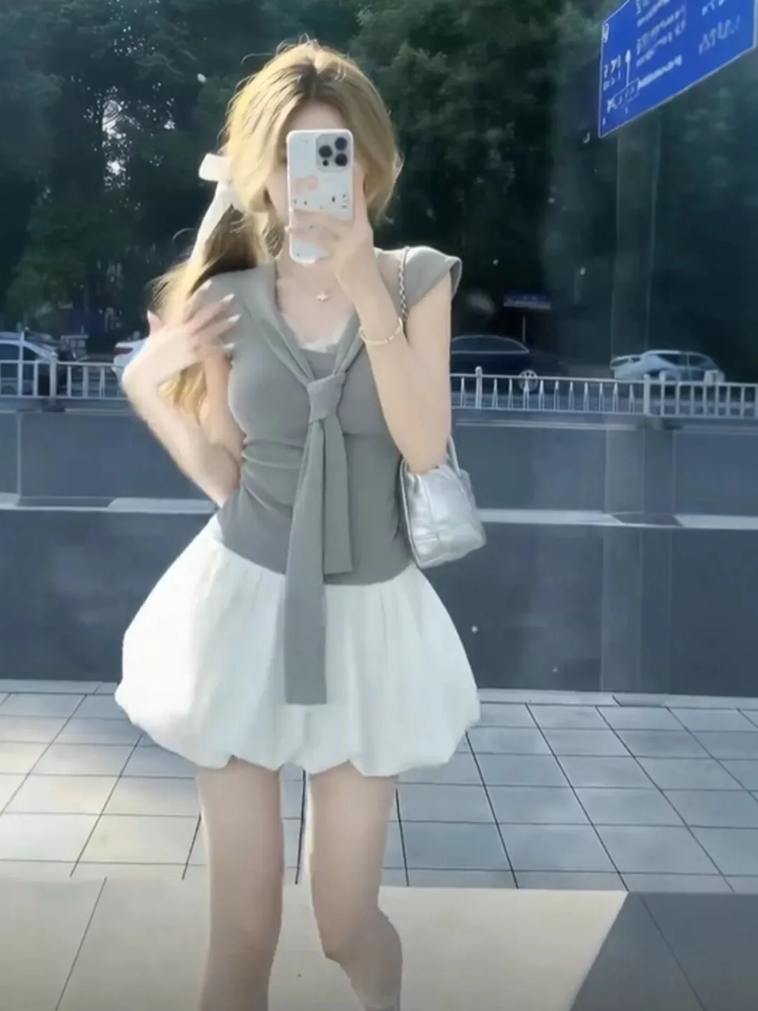 

Summer Korean Sle Sweet And Spicy Two-Piece Set Women's High Waist ort Skirt Floral Print Top ort Sve V-Ne T-irt