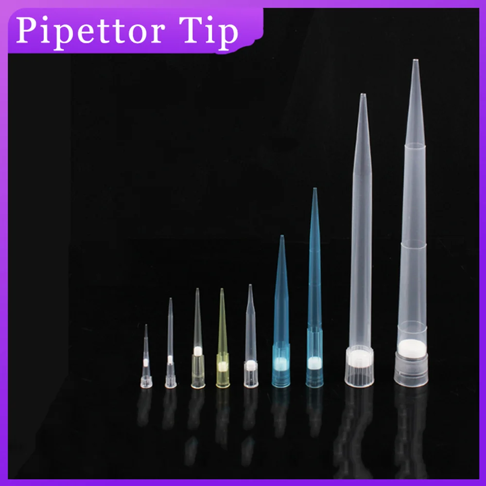 DXY Laboratory Pipette Tips 10ul/100ul/200ul/300ul/1ml Micropipette PP Plastic Disposable Pipettor Tip