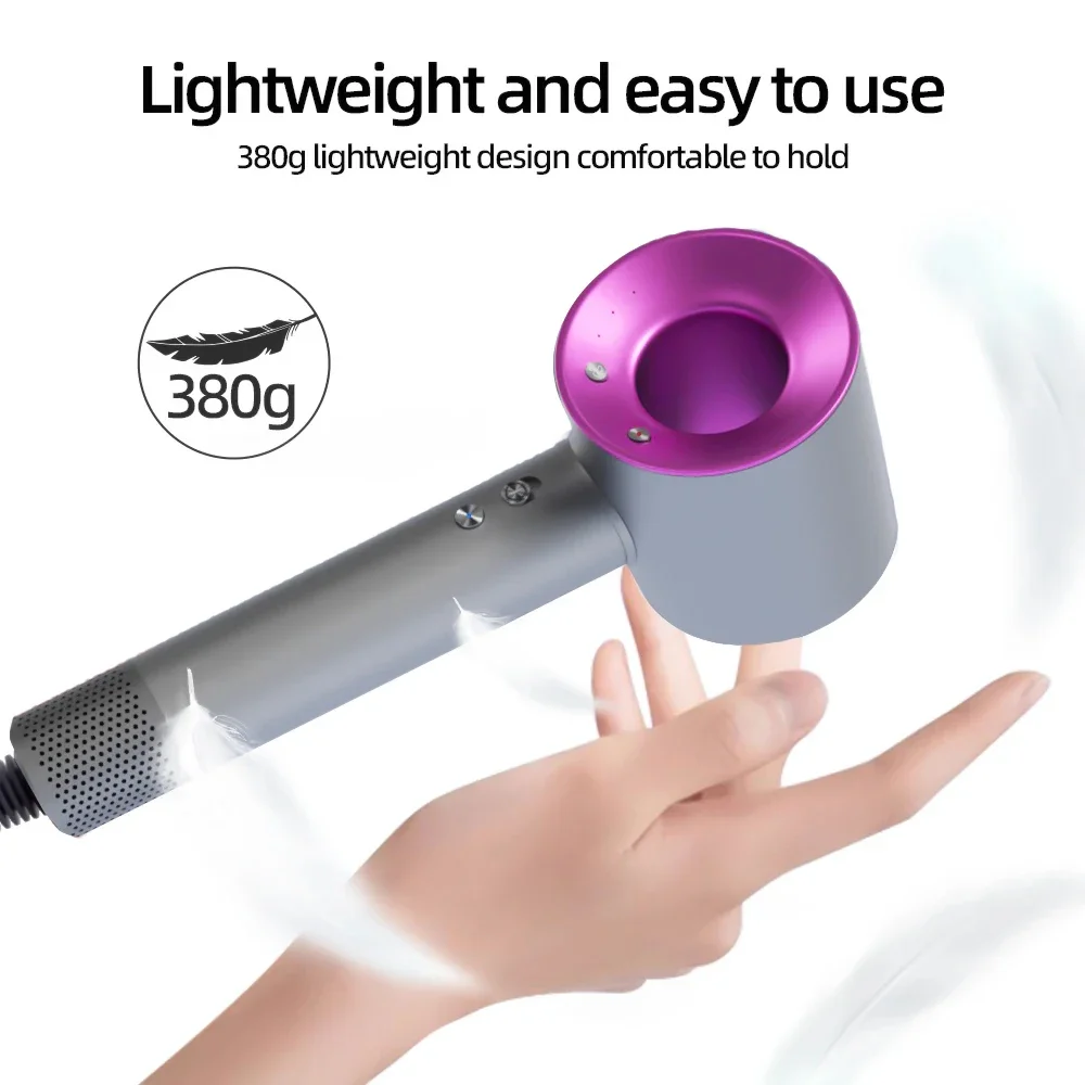 High-speed bladeless hair dryer Negative ion hair care High power, silent and quick drying, portable, suitable for home travel image 6