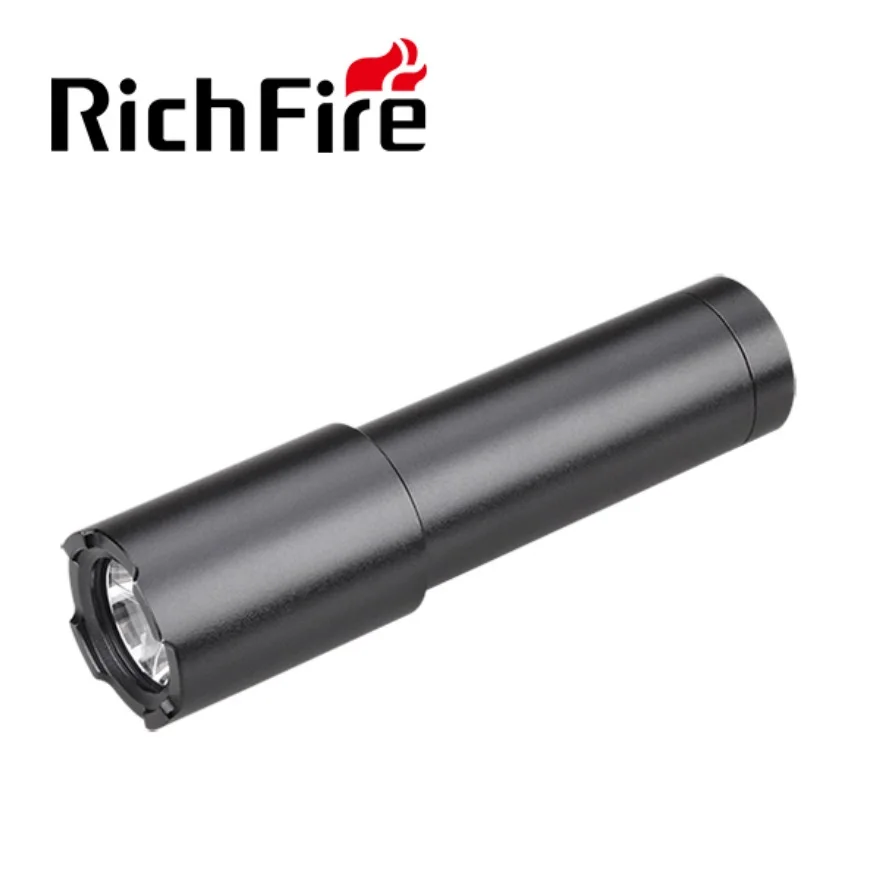 Richfir Mini LED Flashlight 1 Modes 400lm Powerful Gift Waterproof Keychain Torch by CR123A Battery for Camping Self Defense