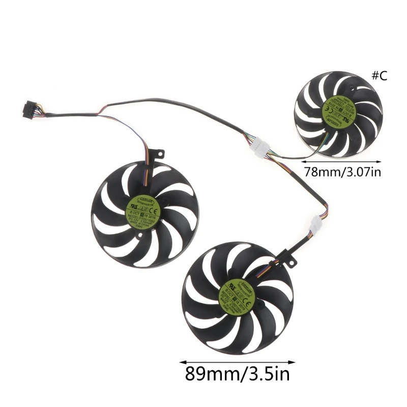 Dropship Graphics Card Cooling VGA Fan 4Pin 12V for ASUS Radeon 5700 XT 8GB TUF EVO image 6