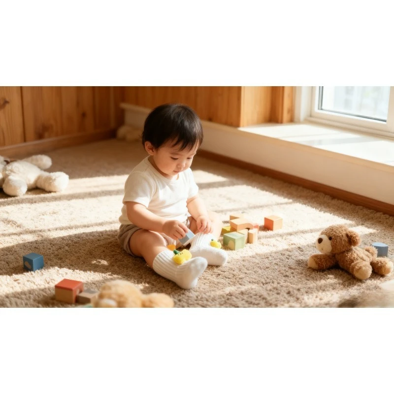 Autumn and Winter New Three-dimensional Fruit Cartoon Doll Non-slip Toddler Floor Socks 0-1-3 Year Old Baby Socks 1pair