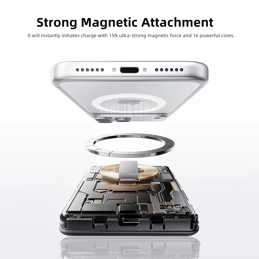 Immagine 5: 【CCC】MOVESPEED P07 Batteria a stato semisolido Power Bank 10000mAh 5000mAh Carica wireless magnetica Powerbank per iPhone 17 16 15