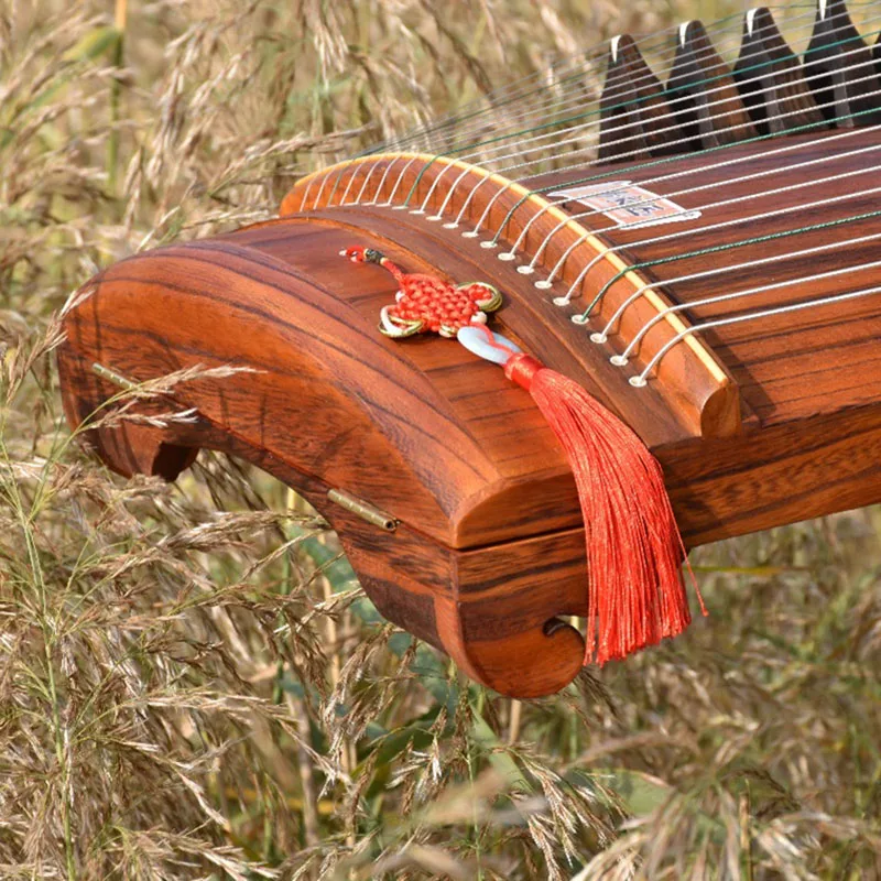 Profesional Guzheng pemula profesional anak-anak portabel kecil Guzheng Piano Solid kayu Cina jempol Qin instrumen