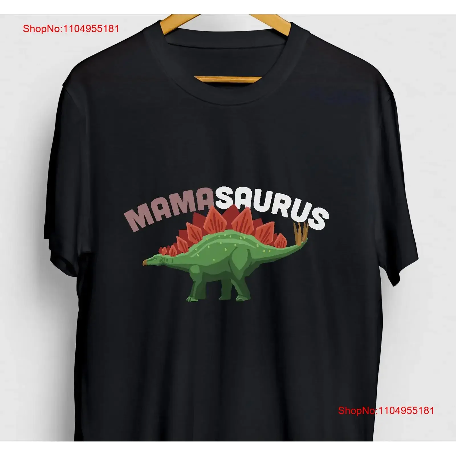 

Stegosaurus Funny Dinosaur T Shirt Dino tee Mamasaurus Youth vintage Washed homme Breathable Casual fashion graphic Stylish
