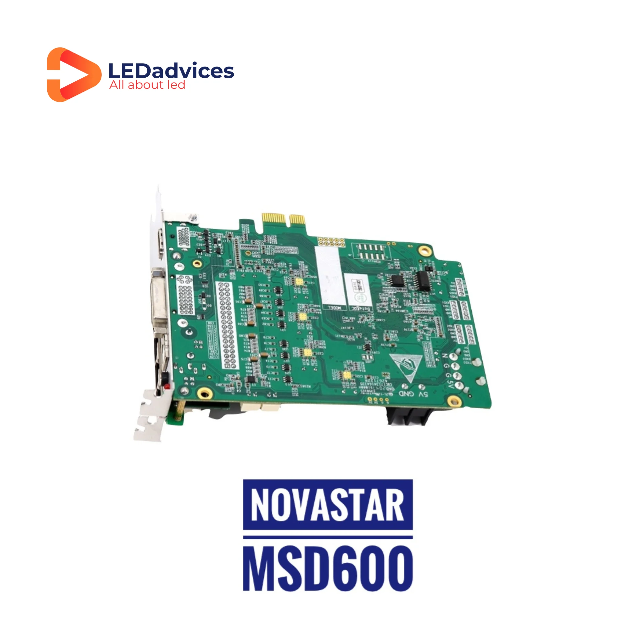 노바스타 MSD600-1 LED 스크린 전송 카드, 풀 컬러 B 타입 USB 포트, 1920 × 1200 @ 60Hz, 4 개의 이더넷 출력, MSD600