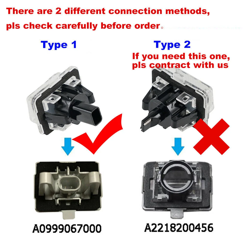 BEVINSEE LED 2pcs Number Plate Licence Lights For Mercedes E Class W212 2009-2016 W221 05-13