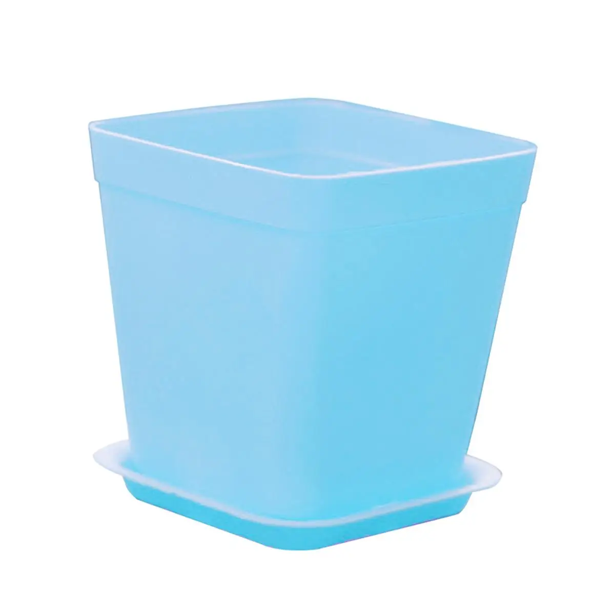 

12pcs Plastic Square Flower Pot Mini Decorative Flower Pots Creative Succulents Nursery Floral Holder Organizer Garden Supplies