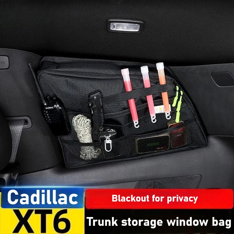 

For Cadillac XT6 car trunk storage side window bag expansion tactical storage bag storage bag accessories
