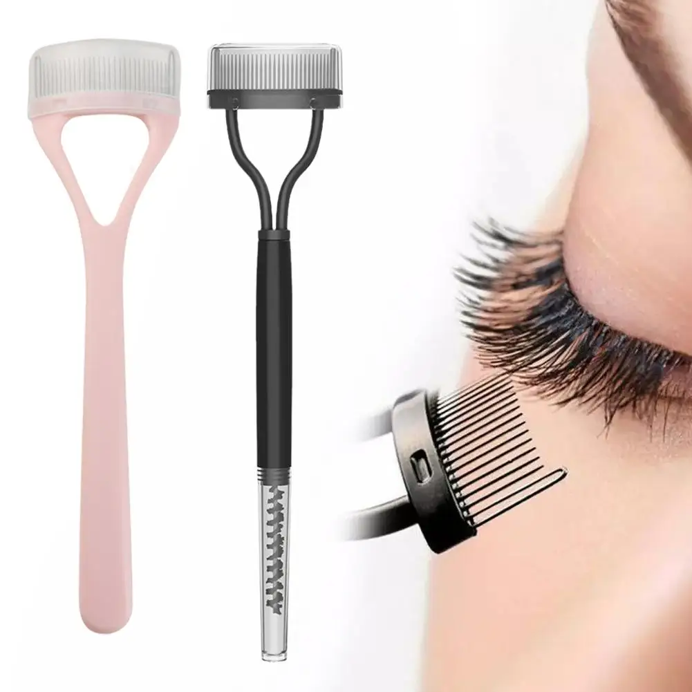 EyeblogugComb-Brosse de mascara en acier inoxydable, accessoire de maquillage pour les cils, outil de beauté, P8L9