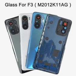 A+++ For Xiaomi Poco F3 With CE M2012K11AG Back Cover Chassis Case Rear Battery Housing Door +Camera Lens Glass Repair Parts