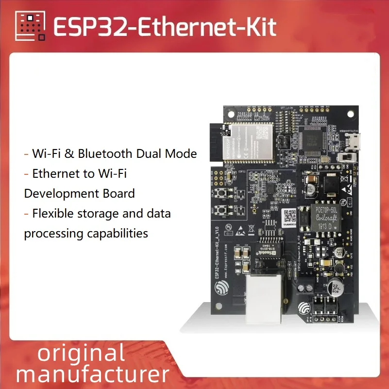 

ESP32-Ethernet-Kit Ethernet to Wi-Fi Development Board 10/100 Mbps Ethernet PHY Test Evaluation Board