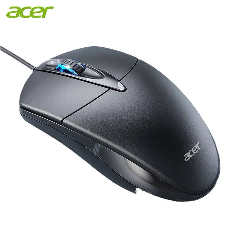Acer-ماوس ألعاب سلكي مريح ، كتم الصوت ، 1200 ديسيبل متوحد الخواص ، usb ، بصري ، صحي ، للكمبيوتر المحمول ، الكمبيوتر المحمول ، الكمبيوتر