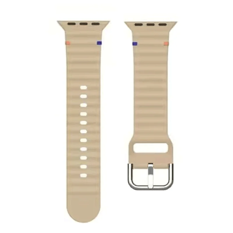 Correa de silicona Original para Appple Watch, pulsera deportiva de 45mm, 44mm, 42mm, 40mm, 41mm para iWatch 9, 8, 7, 6, Se 5, 4, 3, 2, 1