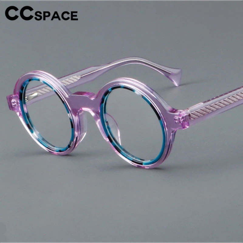 Round Acetate Photochromic Reading Glasses Top Quality Spring Hinge Resin Presbyopic Spectacles Customizable +50~+600 #301288