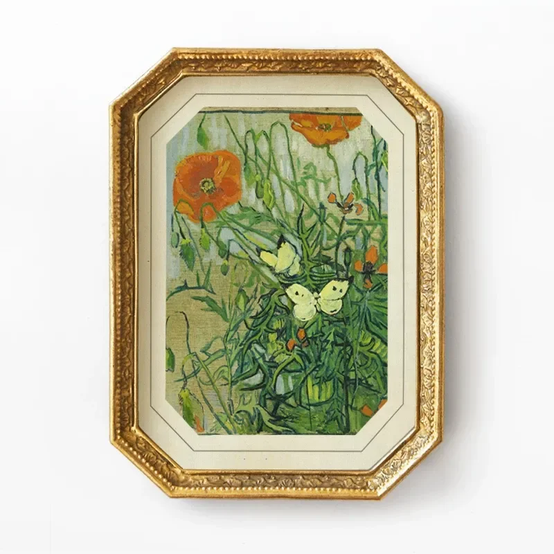 French Van Gogh Style Decorative Painting Retro Light Luxury European Mural for American Living Room Bedroom Dining Room Wall
