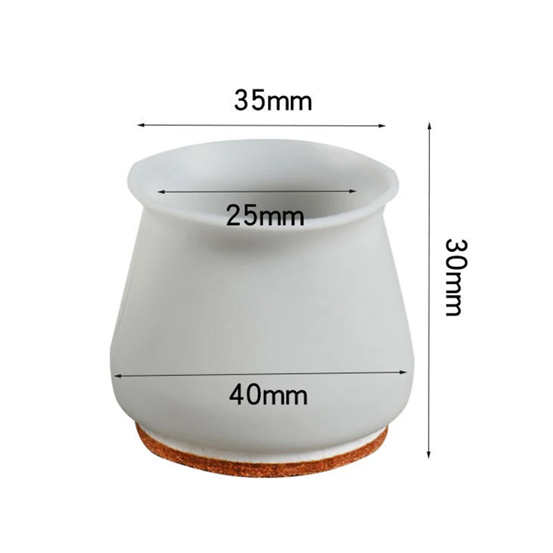16Pcs Silicon Furniture Leg Protection Cover Sofa Chair Leg Cap Socks Anti-Slip Table Feet Pad Floor Protection Mat Home Decor