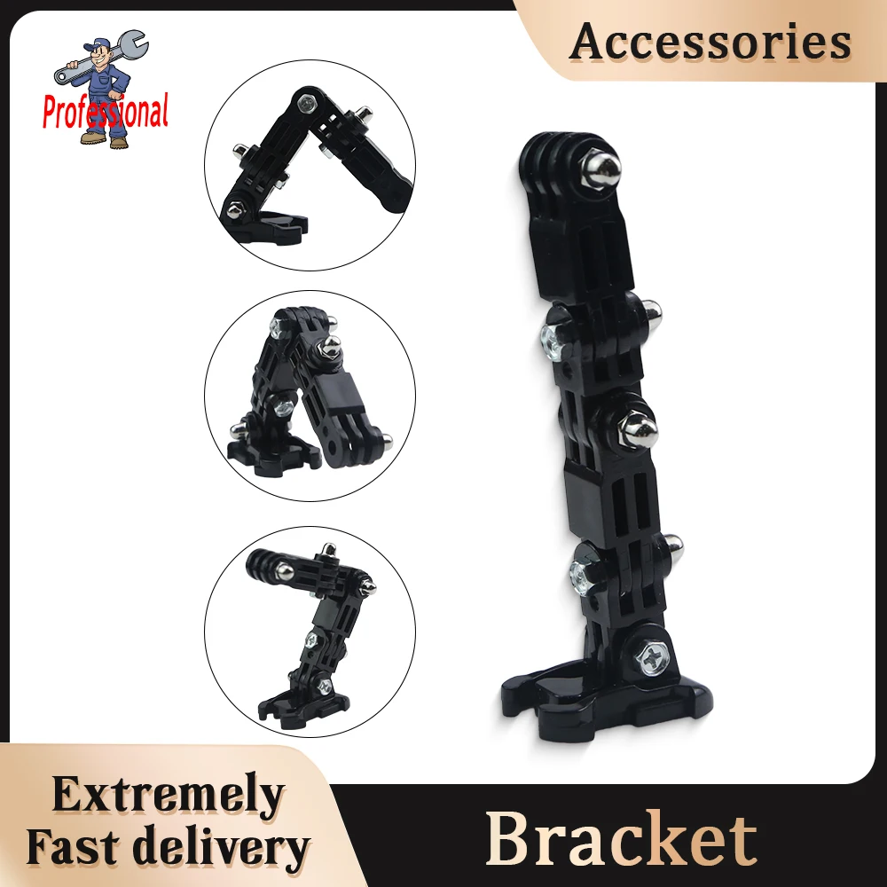 

Motorcycle J-shaped Helmet Mount Holder Set Chin Mount Bracket Accessories Strap For GoPro Hero 11 10 9 8 7 Yi 4K SJCAM
