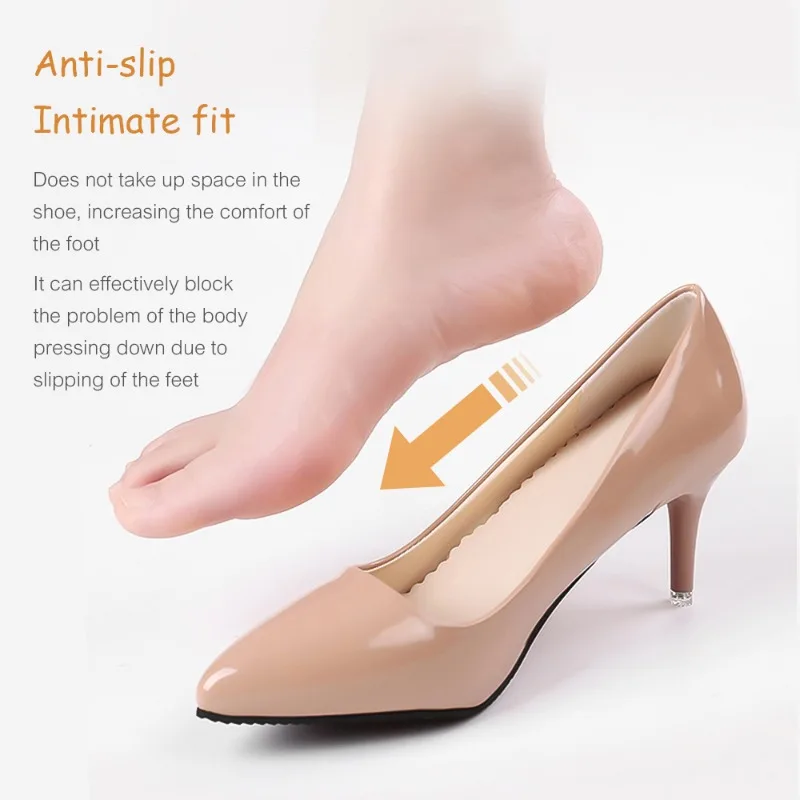 4pcs Self-adhesive Sandals Insoles Breathable Sweat-absorbent High-heeled Shoes Non-slip Soft Stickers Comfort Shoe Bottom Pads