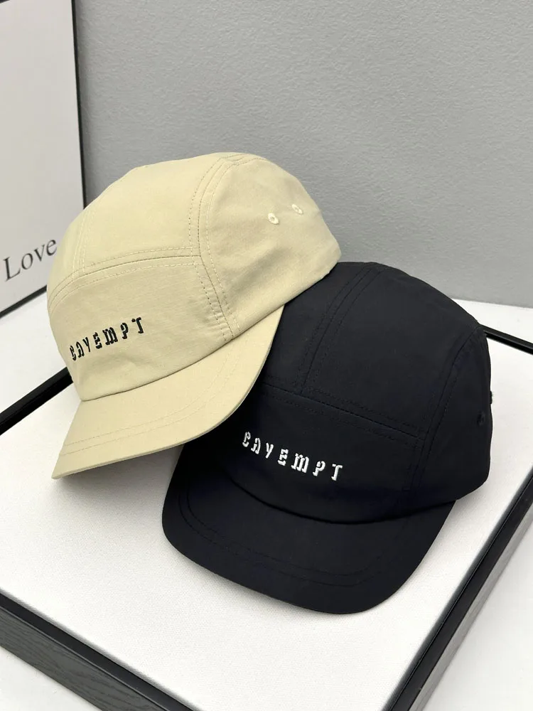 

Solid Color Retro Short-Brimmed Hat Quick-Drying Five-Piece Cap Peaked Cap Thin Men and Women Tooling Style Baseball Hat