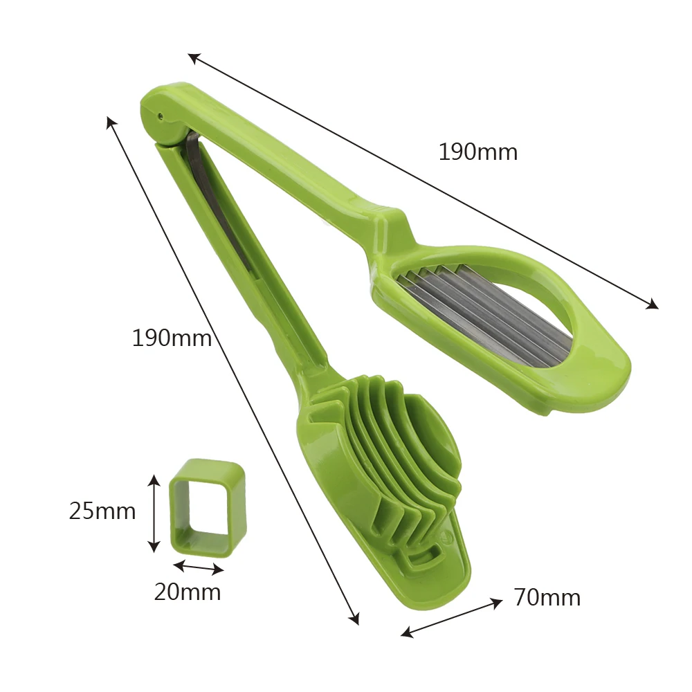 HILIFE Handheld Mushroom Kiwi Divider Tomato Cutter Egg Split Device Stainless Steel Multifunction Slicing Mould Egg Slicer