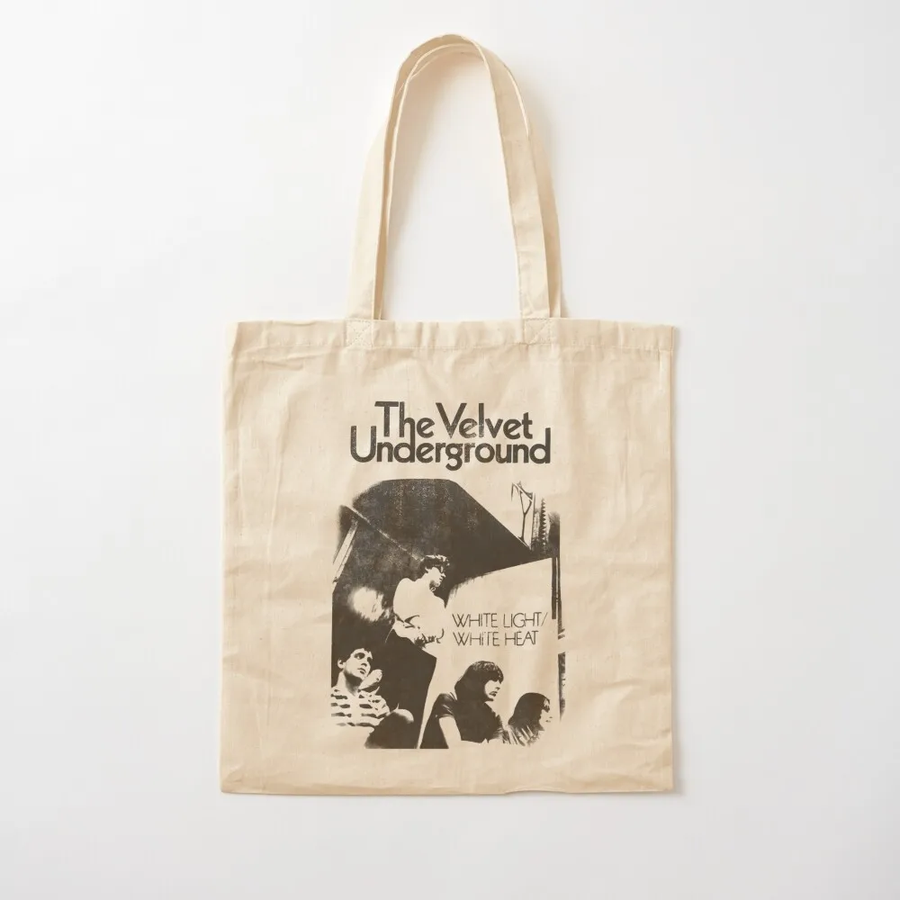 Velvet Underground White Vintage Tote Bag women bag reusable shopping bags bags luxury women Candy bags