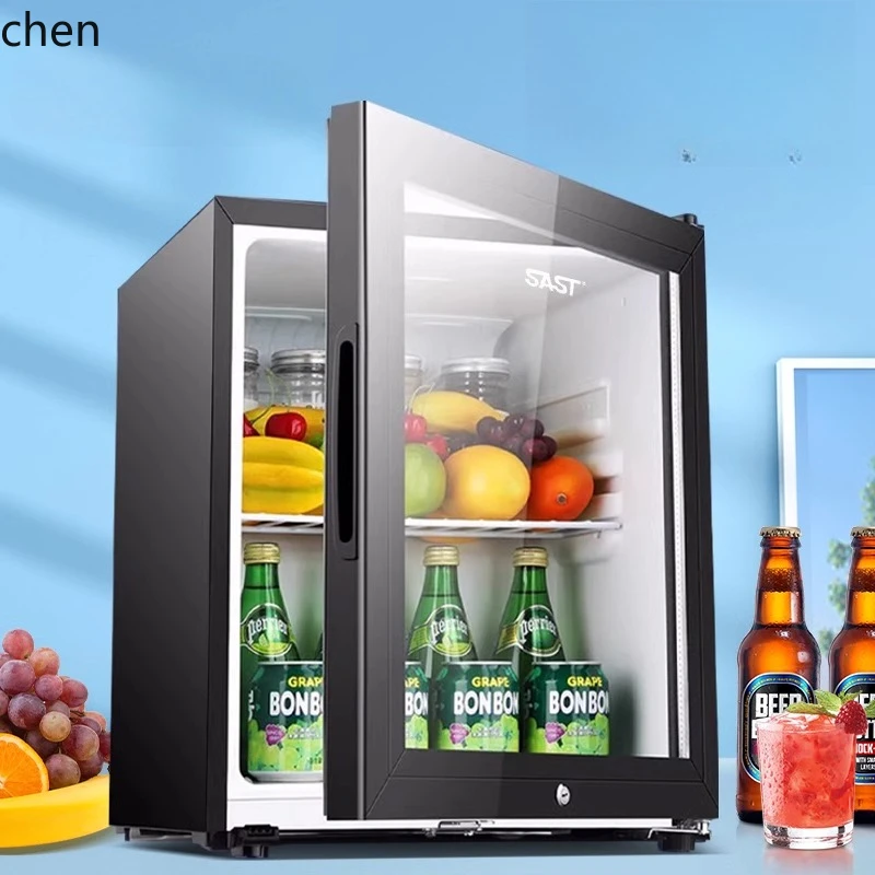 

HXL Ice Bar Refrigerated Cabinet Household Small Fresh-keeping Display Cabinet Office Hotel Refrigerator