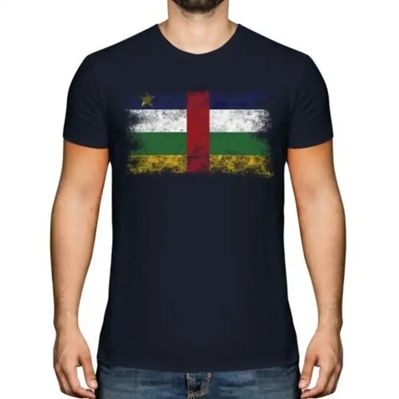 

Central African Republic Afflict Flag Central African T-Shirt