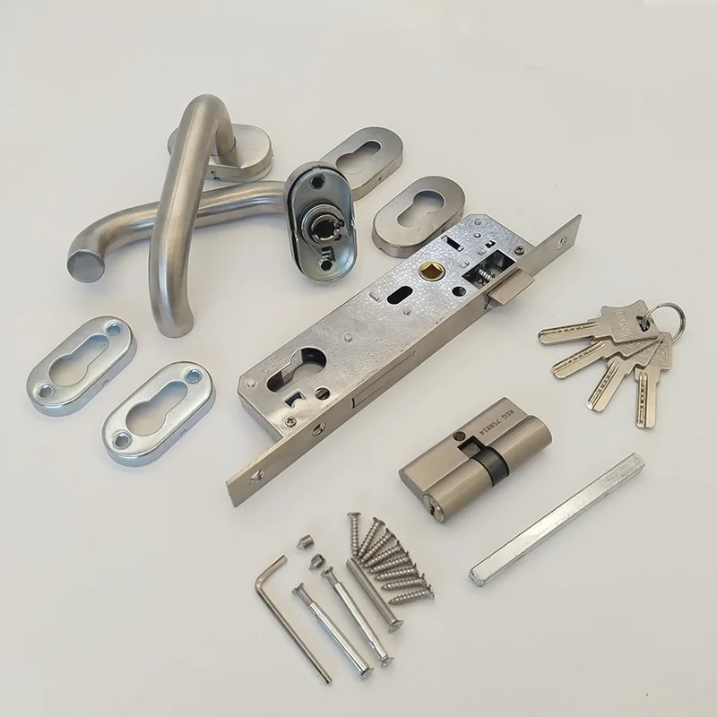 Fire door stainless steel lock, U-shaped high quality split lock R-SS-02-W/BR/BL/SN