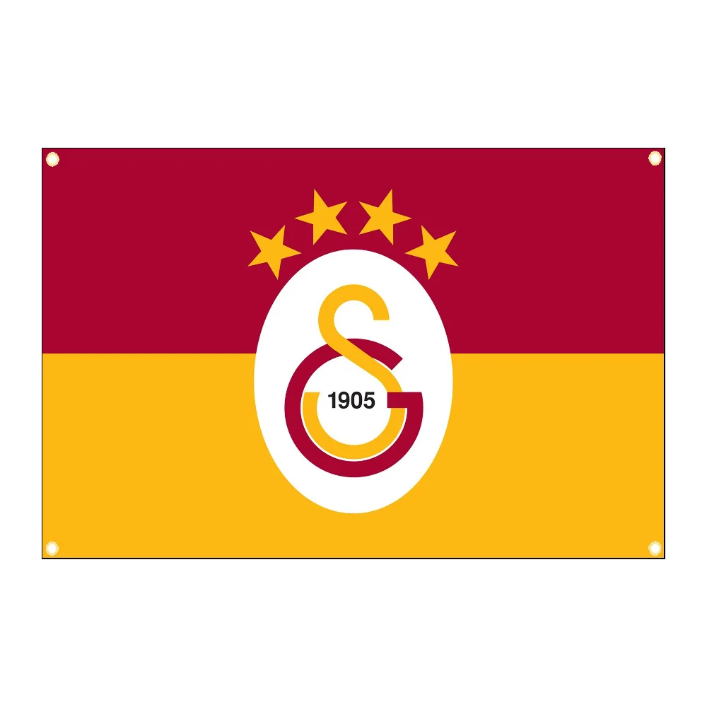 Galatasaray dekorative Flaggen für Zimmer Flaggen und Banner Wand flagge zum Aufhängen von Außen dekorationen Garage Dekoration Hausgarten