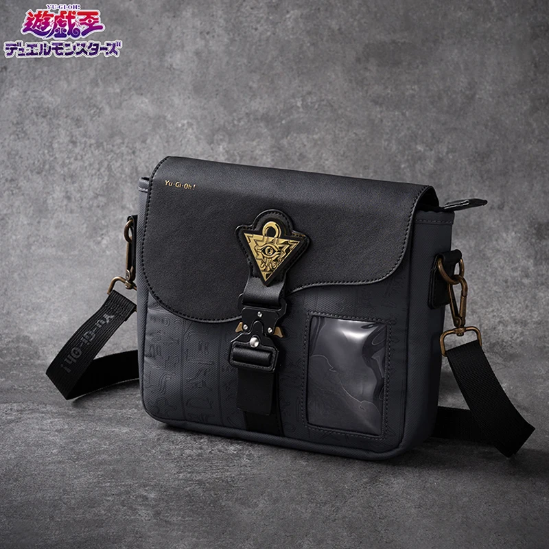 100% Original Moeyu Yu-Gi-Oh! Bolso Bandolera Estilo Duemonsters Pharaoh, de Cuero PU Vintage, Casual, para Uso Diario