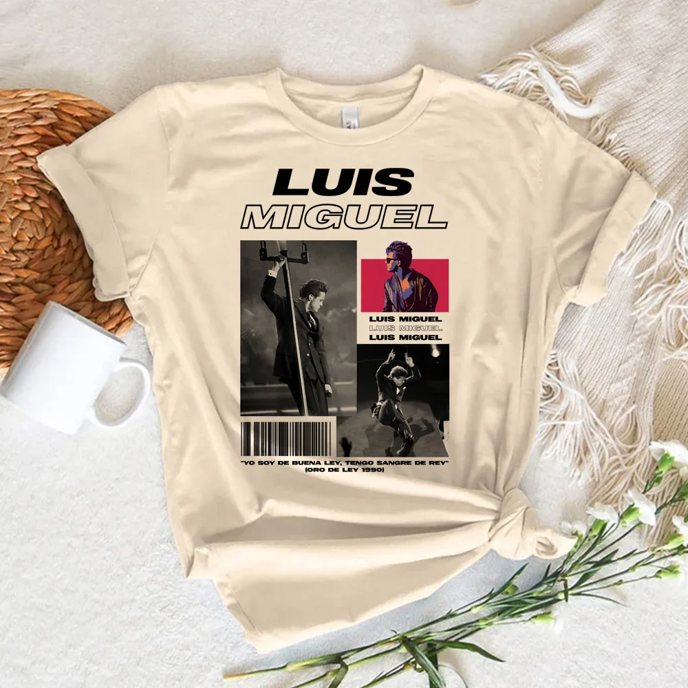 Luis Miguel t shirt women crew neck Tee female comic streetwear Japanese clothes