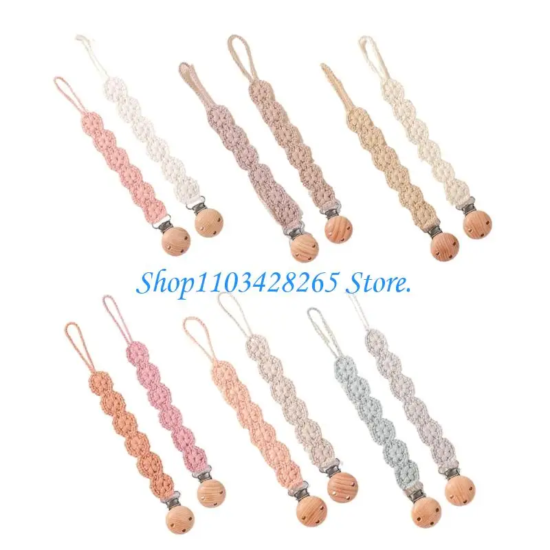 

2Pcs Pacifier Chain Multifunction Pacifier Clip Holder Strap Toddler Infants Soother Toy Lanyard Rope Fall Proof G2TE