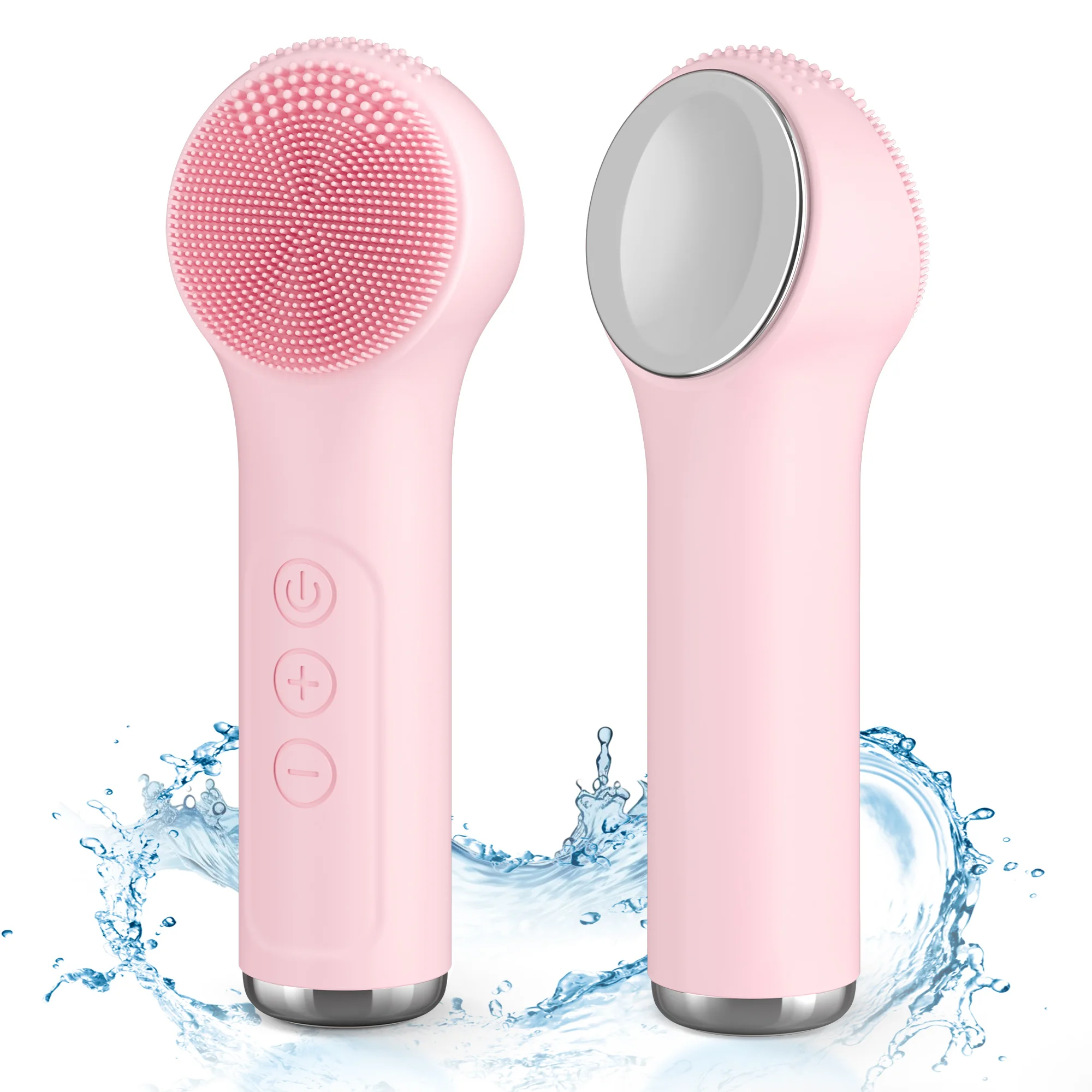 แปรงทำความสะอาดผิวหน้าโซนิคใหม่ ปี 2025 พร้อมระบบสั่นสะเทือนและให้ความร้อน ขัดผิวหน้า กันน้ำระดับ IPX6 ทำความสะอาดผิวหน้าได้ล้ำลึก 3 ระดับความเร็ว