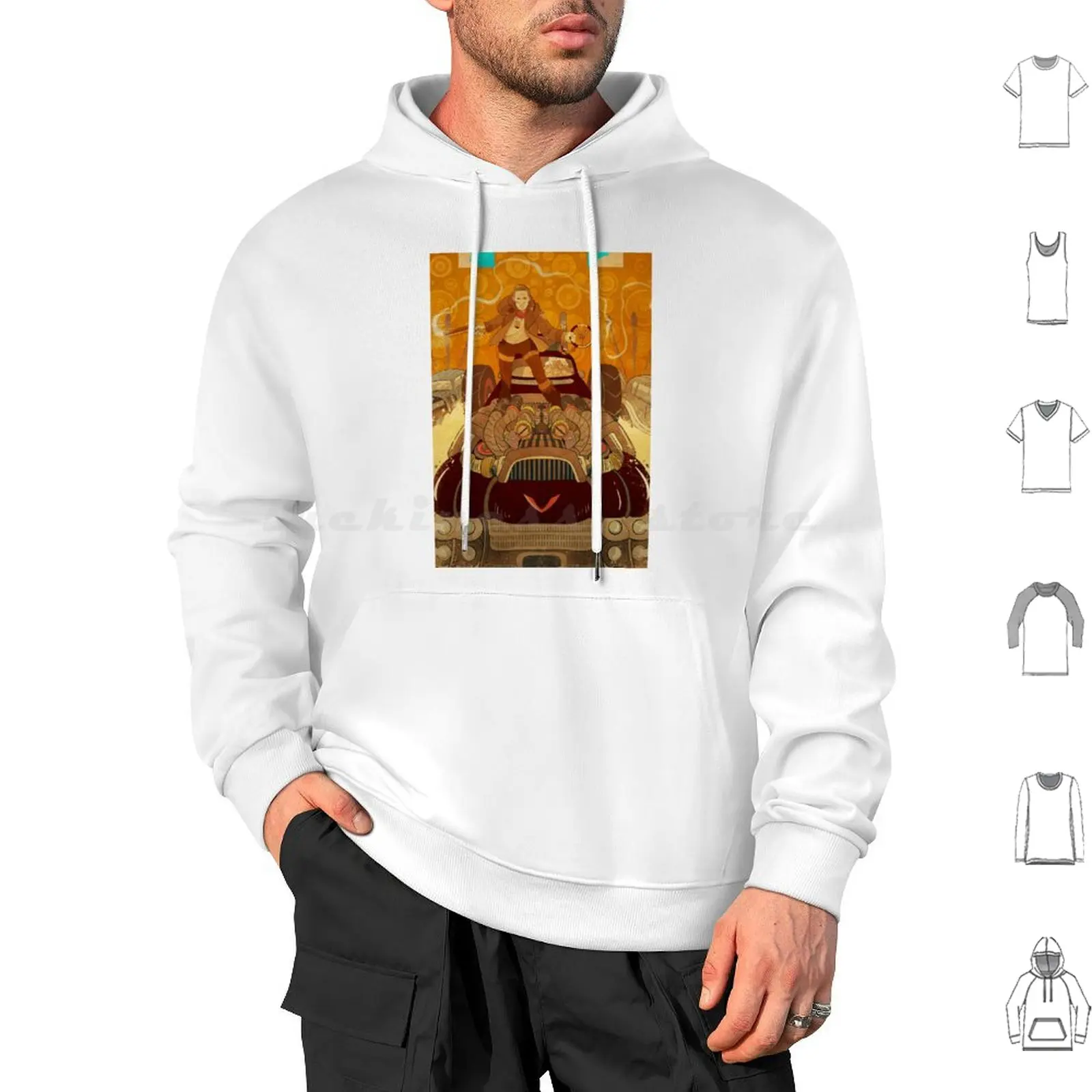 Mad Max : Fury Road Hoodies Long Sleeve Fanart Film Mad Max Fury Road Furiosa George Miller Tom Hardy Car Gigahorse