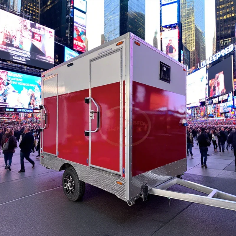 

Prefab Bathroom Shower Room Mobile Toilet Outdoor Portable Restroom Trailer Public Toilet Trailer