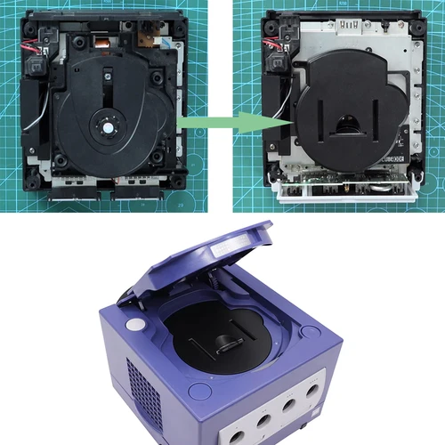 Imagen 2 del producto Kit de montaje impreso RetroScaler GC con Cable de extensión de tarjeta SD para cargador GC CUBEODE para lector de discos de consola GameCube NGC