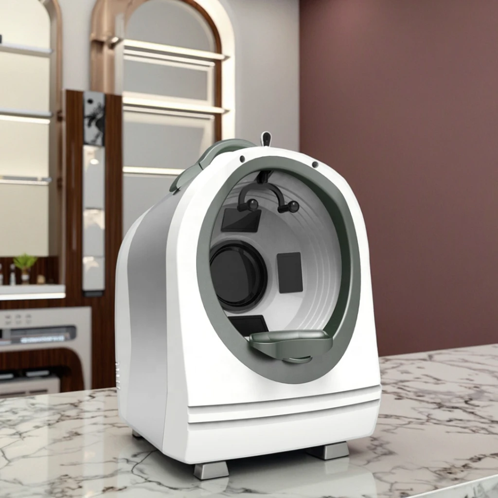 Facial Skin Analyzer Machine Skin Mirror Moisture Portable Camera Analyzer Detector Scanner