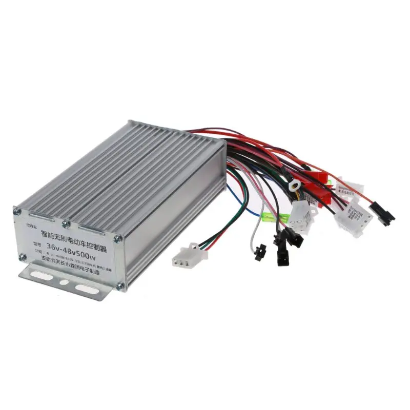 2024 New 36V-48V 500W 12Pipe Wire Brushless Motor Controller for Electric Bike Tricycle E-bike Scooter Dual